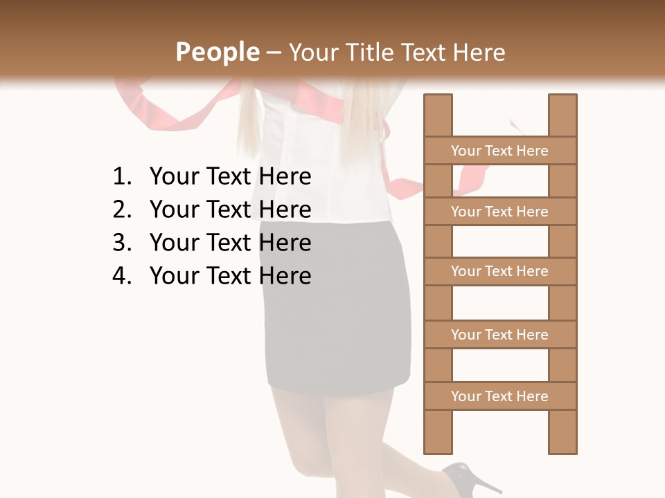 Run White Background Happiness PowerPoint Template