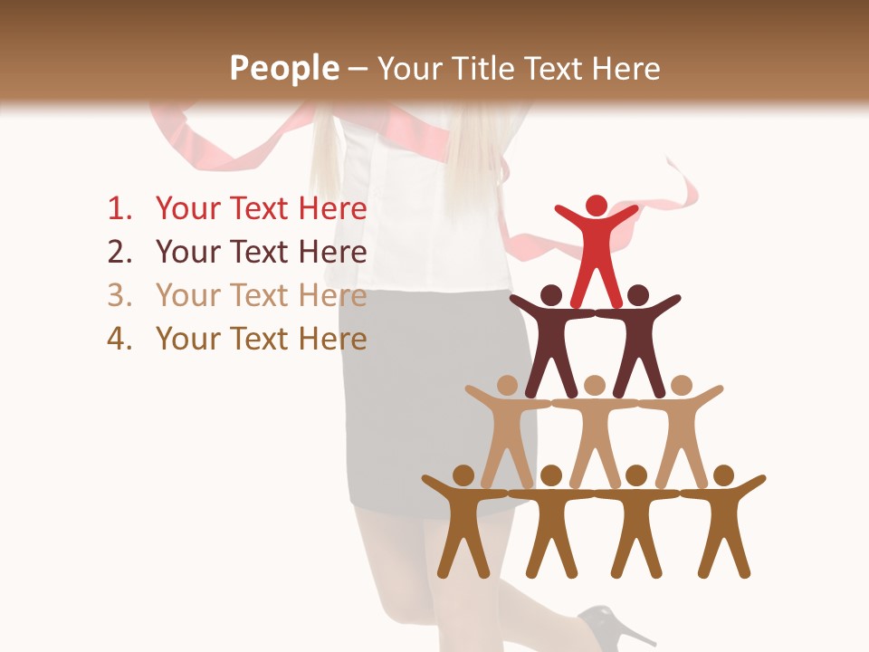 Run White Background Happiness PowerPoint Template