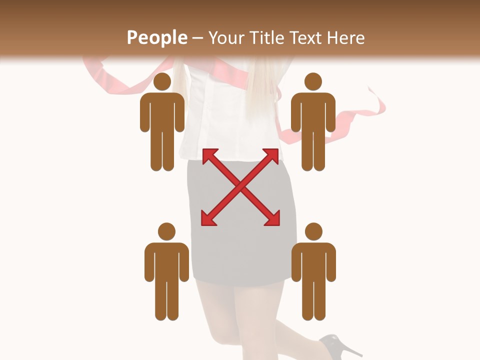 Run White Background Happiness PowerPoint Template