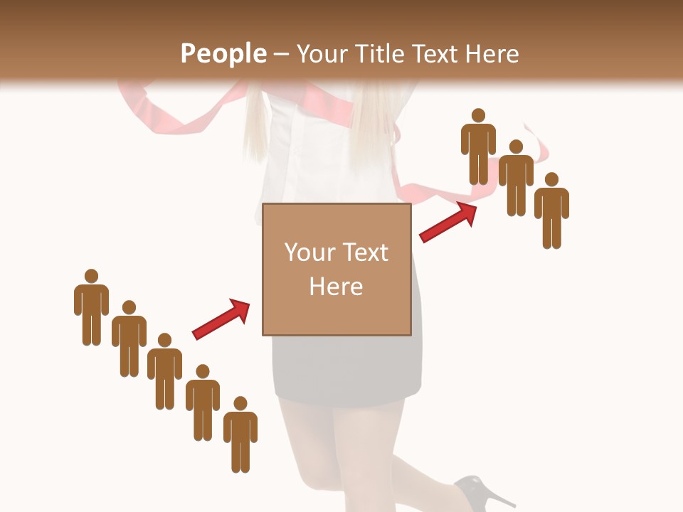 Run White Background Happiness PowerPoint Template