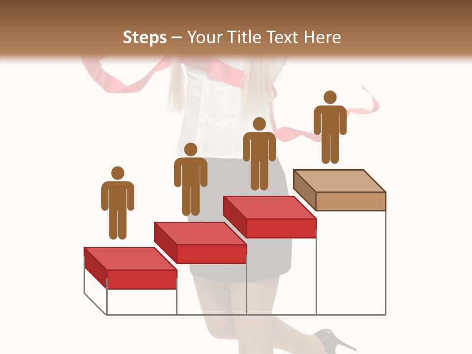 Run White Background Happiness PowerPoint Template