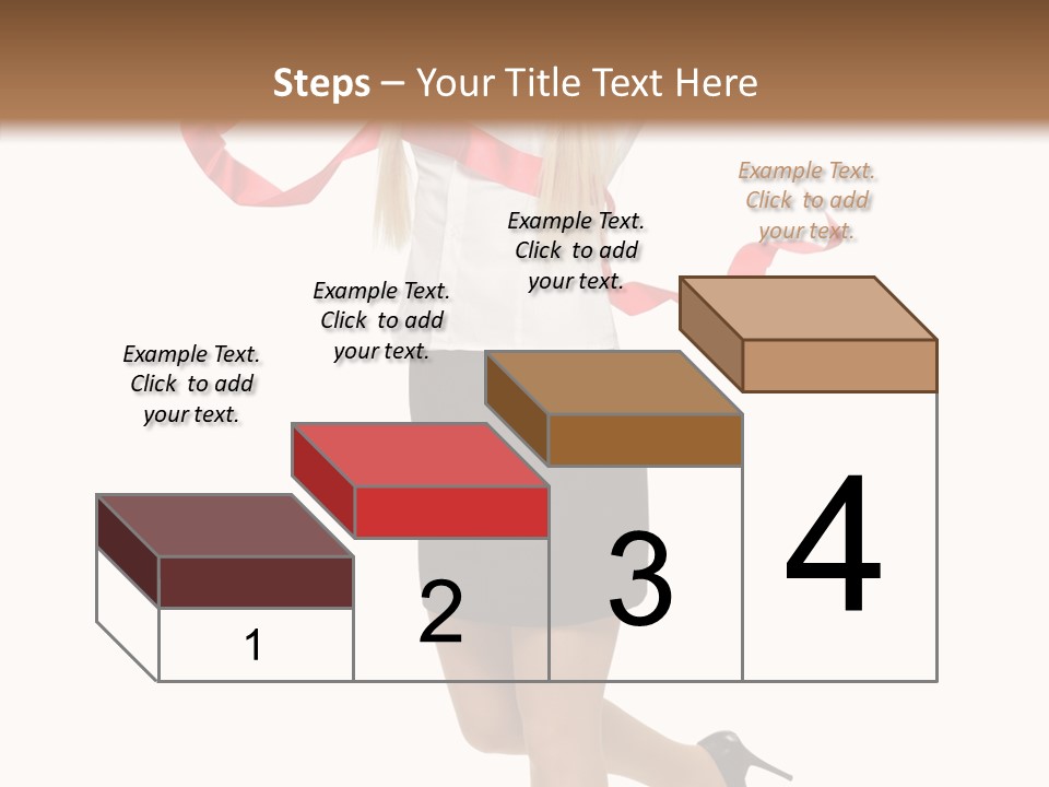 Run White Background Happiness PowerPoint Template
