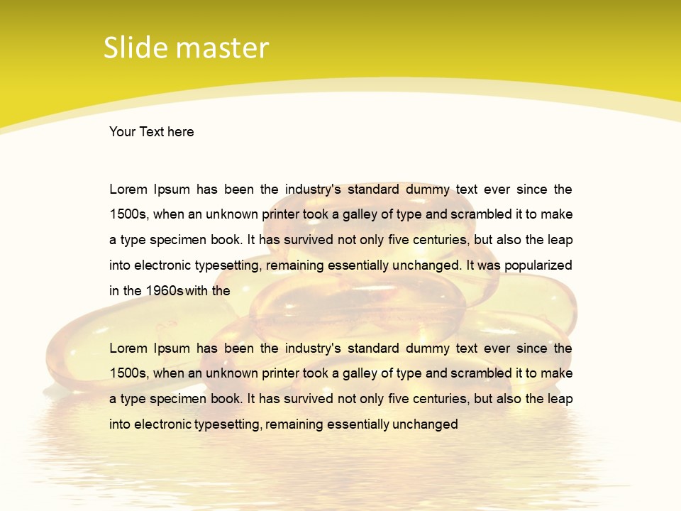 Water Magnesium Isolated PowerPoint Template