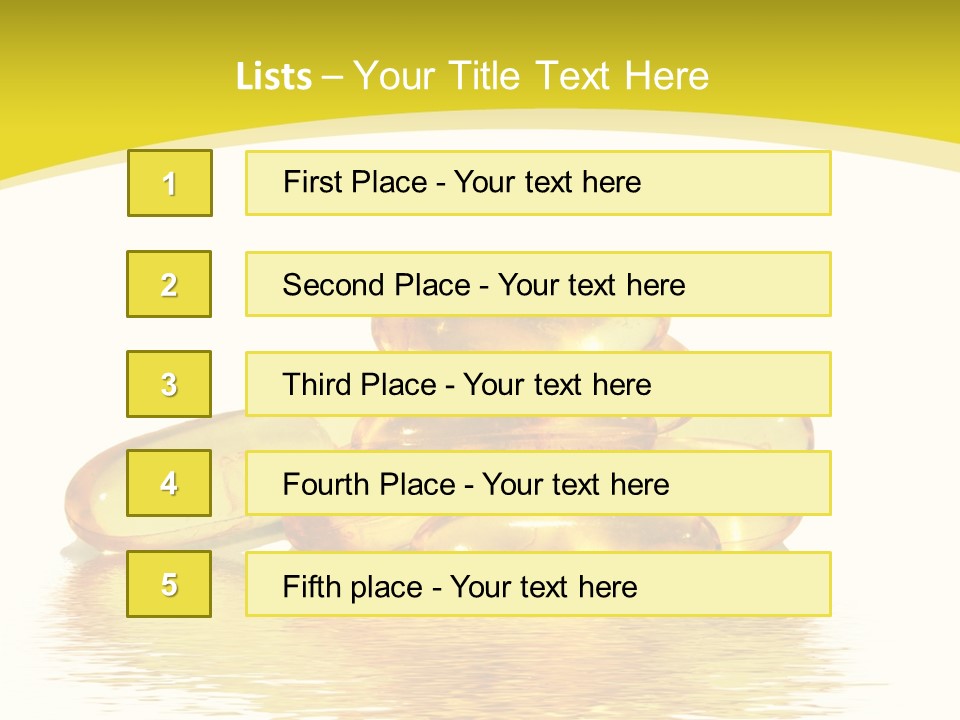 Water Magnesium Isolated PowerPoint Template