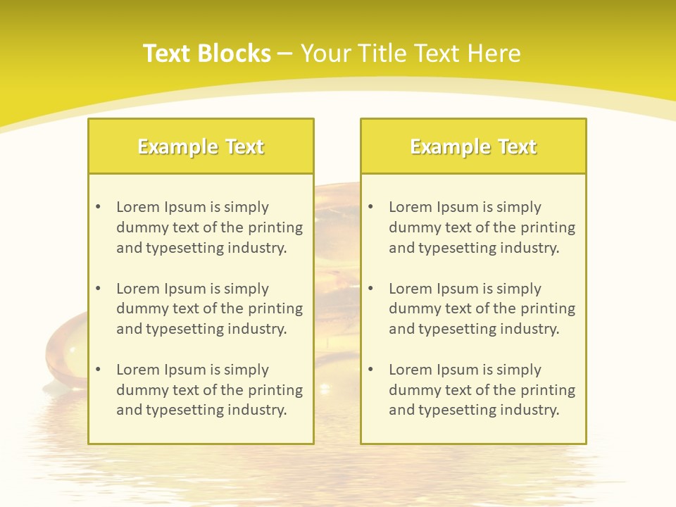 Water Magnesium Isolated PowerPoint Template