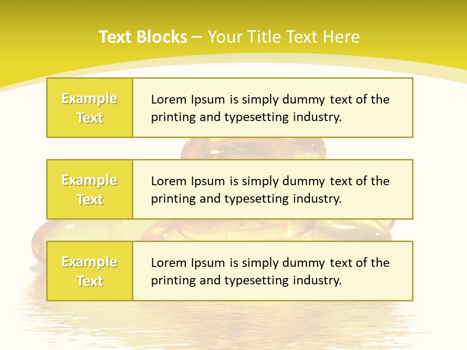 Water Magnesium Isolated PowerPoint Template