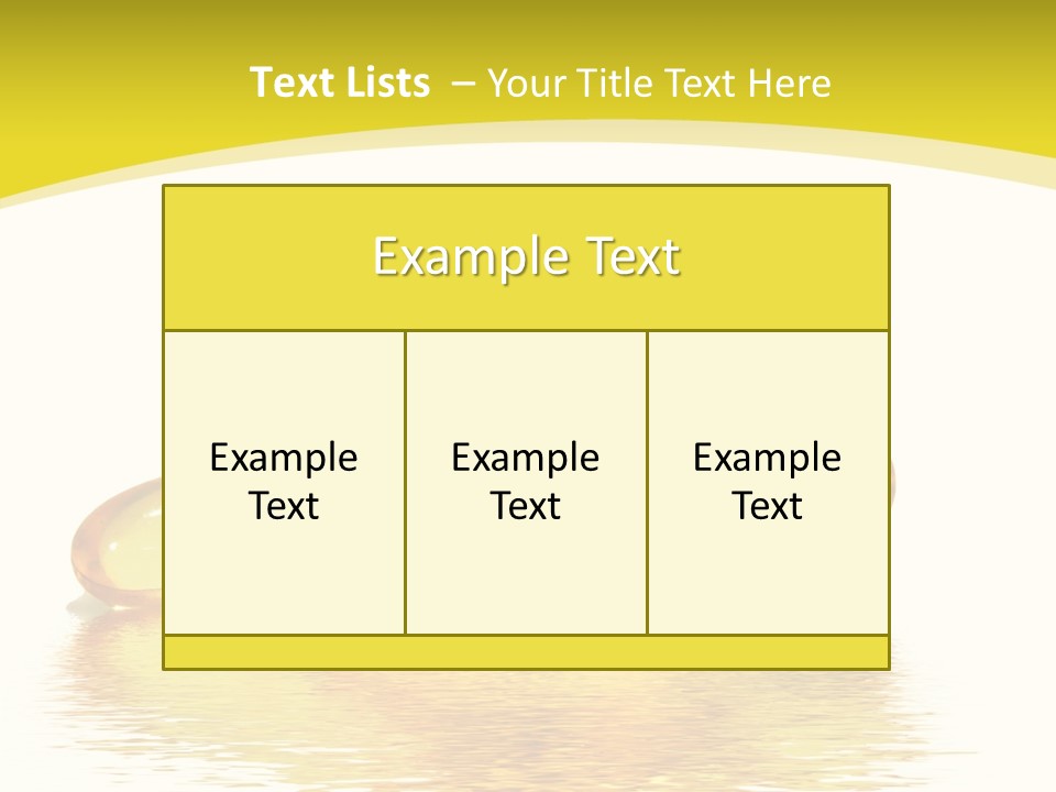 Water Magnesium Isolated PowerPoint Template