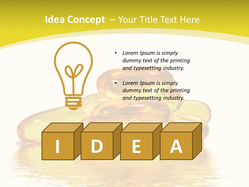 Water Magnesium Isolated PowerPoint Template