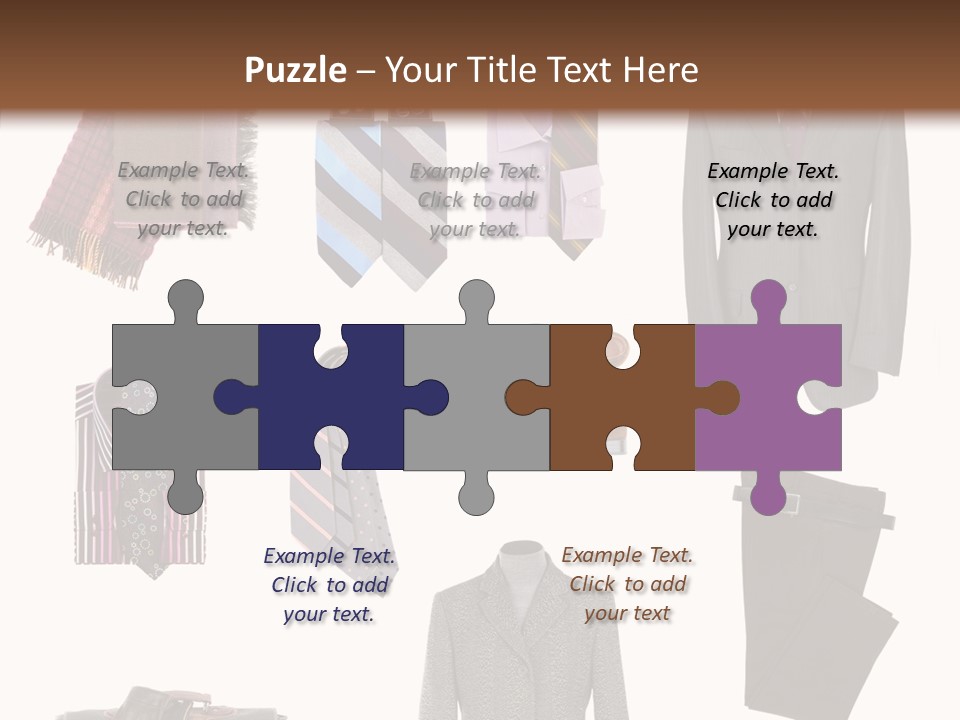 Bag Shirt Boot PowerPoint Template