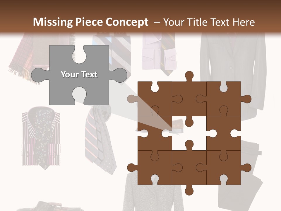 Bag Shirt Boot PowerPoint Template