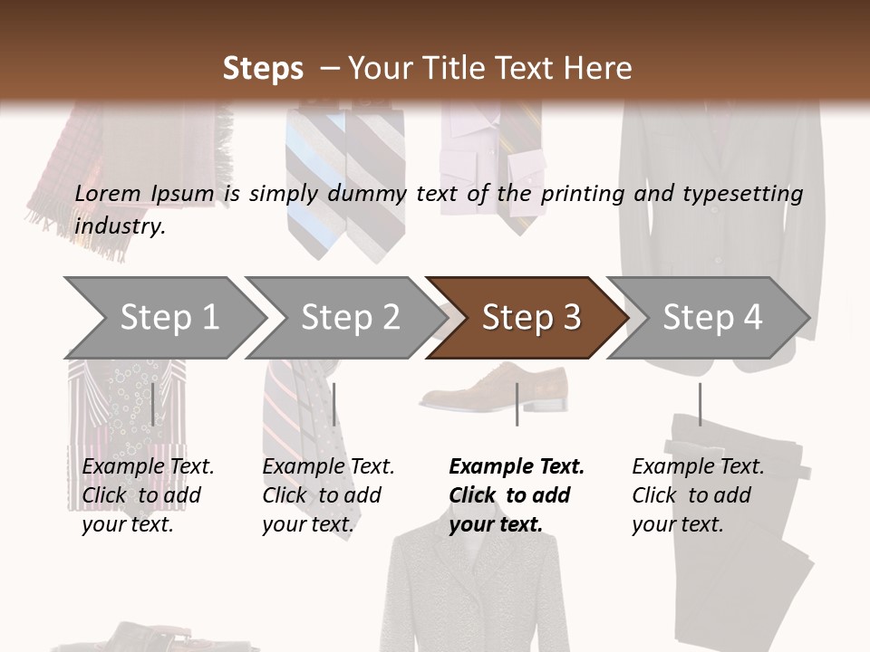 Bag Shirt Boot PowerPoint Template