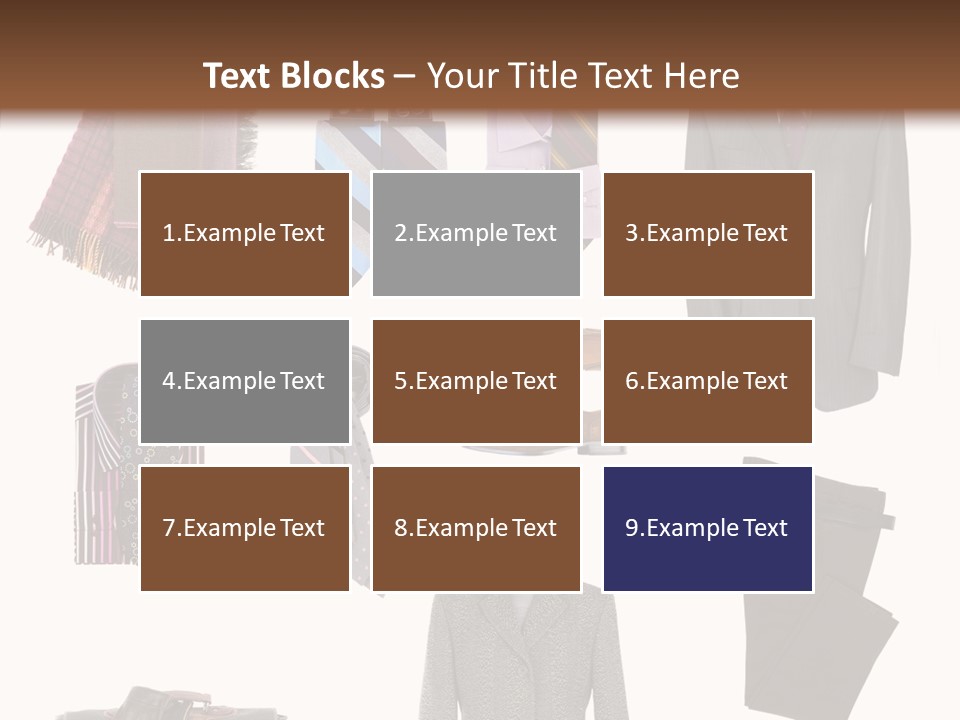 Bag Shirt Boot PowerPoint Template