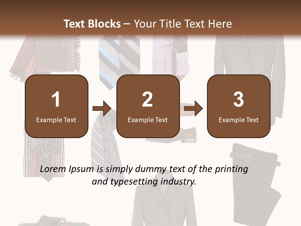 Bag Shirt Boot PowerPoint Template