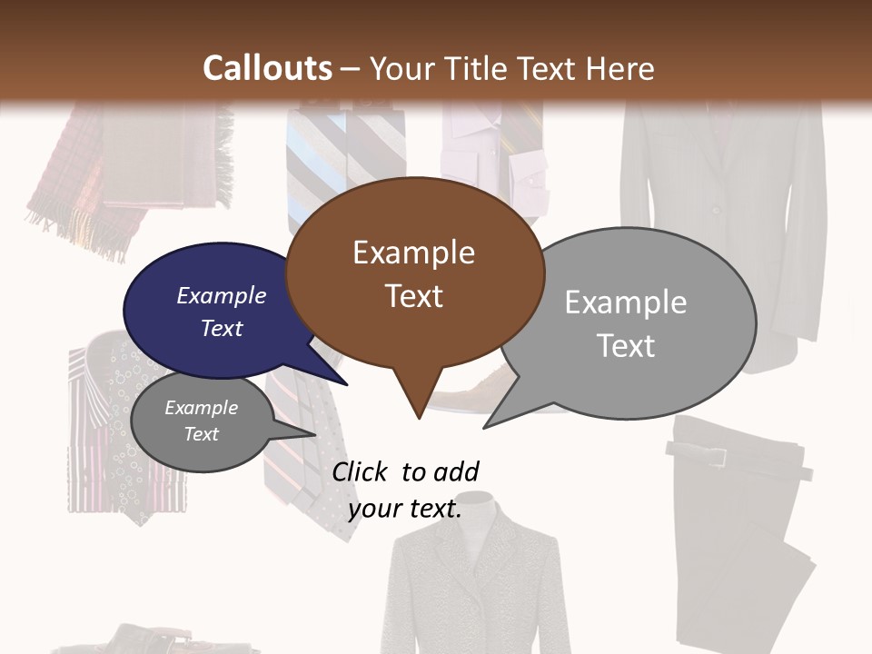 Bag Shirt Boot PowerPoint Template