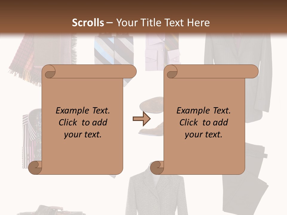 Bag Shirt Boot PowerPoint Template