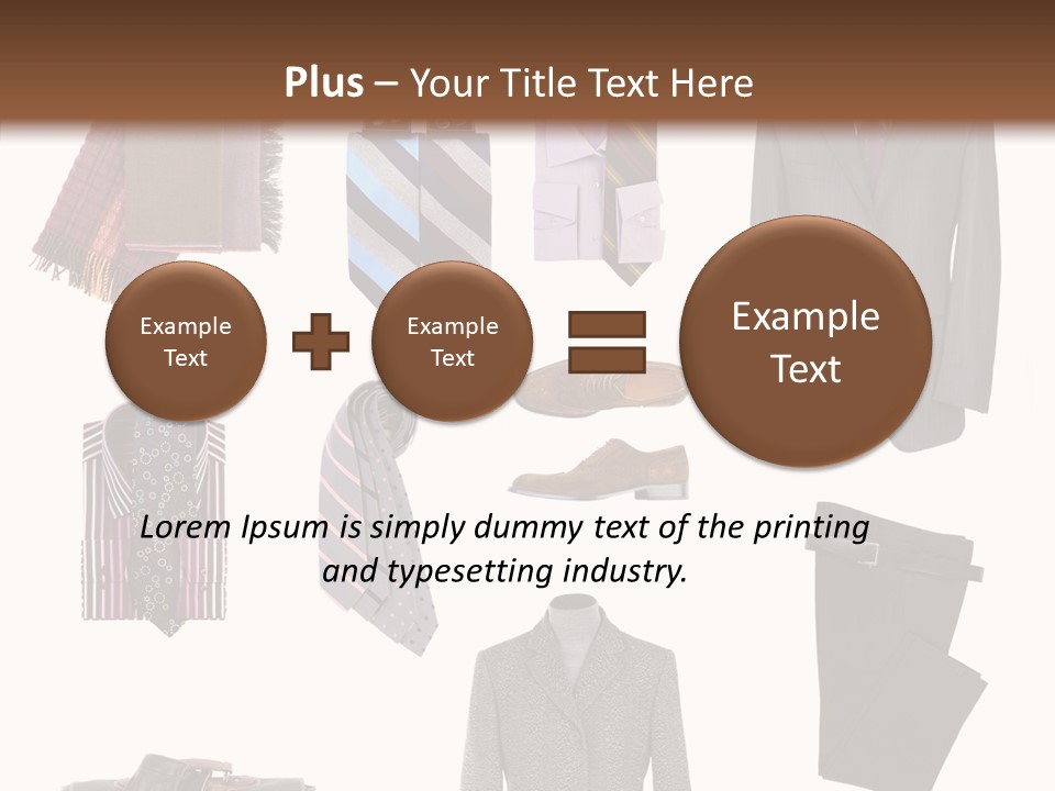 Bag Shirt Boot PowerPoint Template