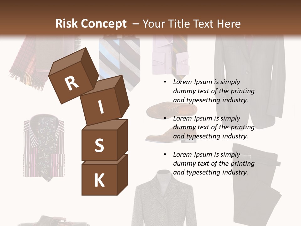 Bag Shirt Boot PowerPoint Template