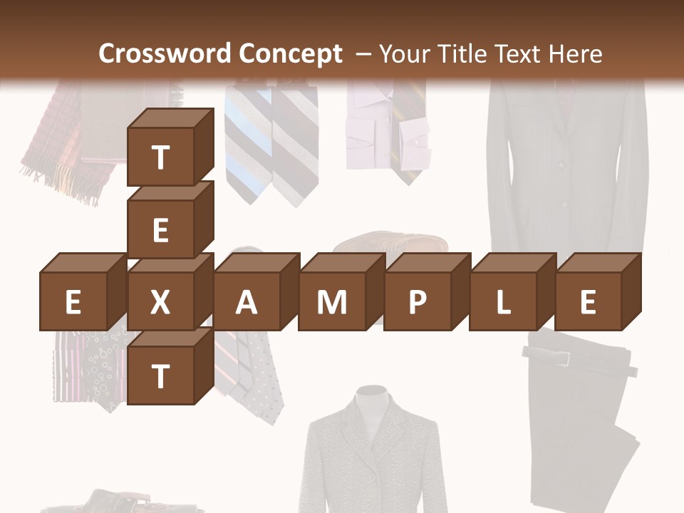 Bag Shirt Boot PowerPoint Template