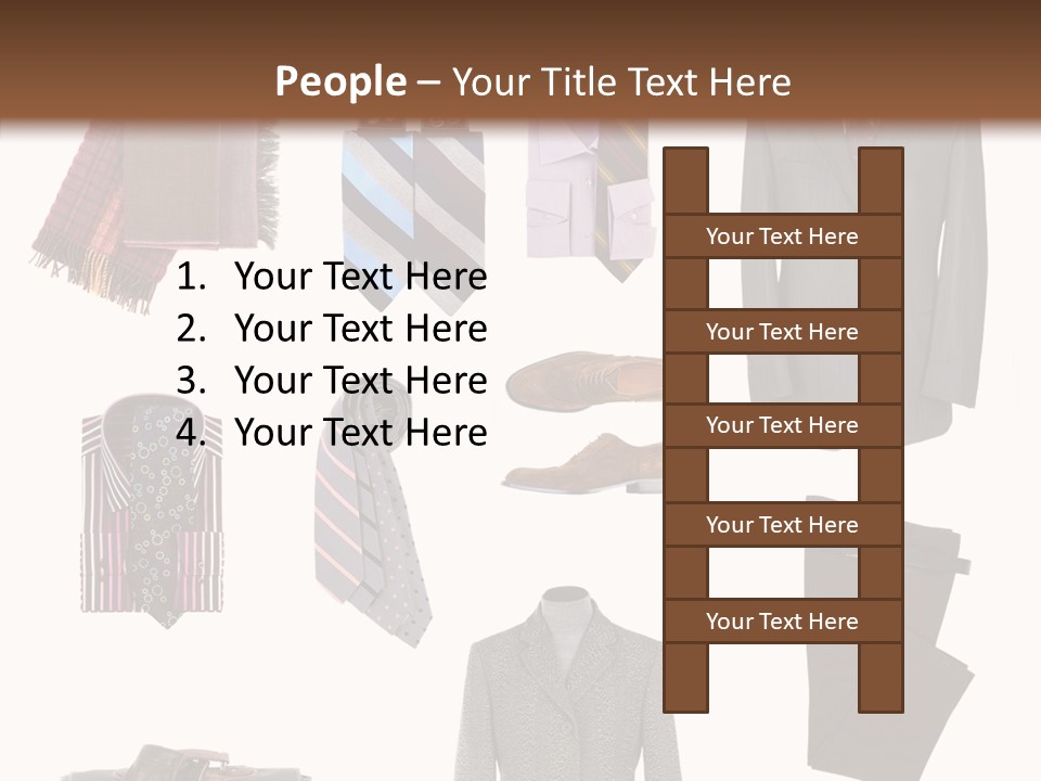 Bag Shirt Boot PowerPoint Template