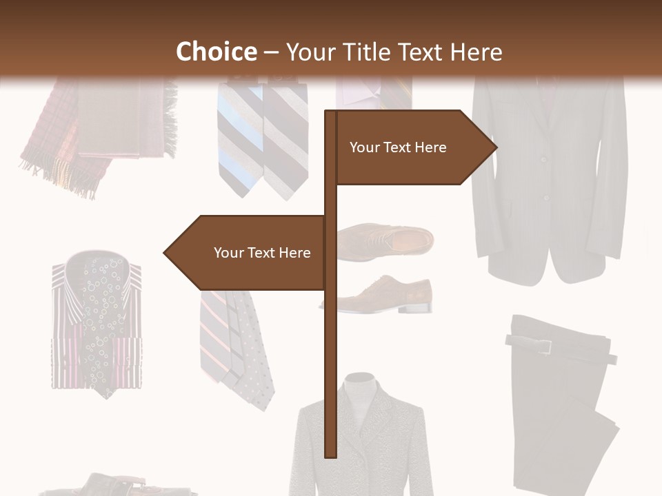 Bag Shirt Boot PowerPoint Template