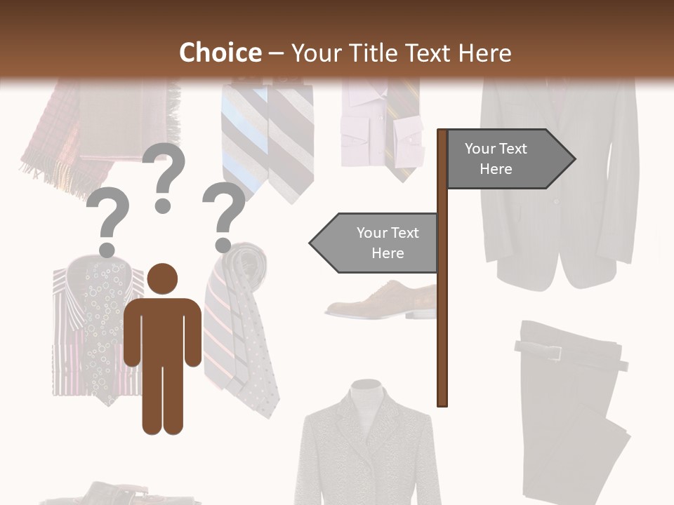 Bag Shirt Boot PowerPoint Template