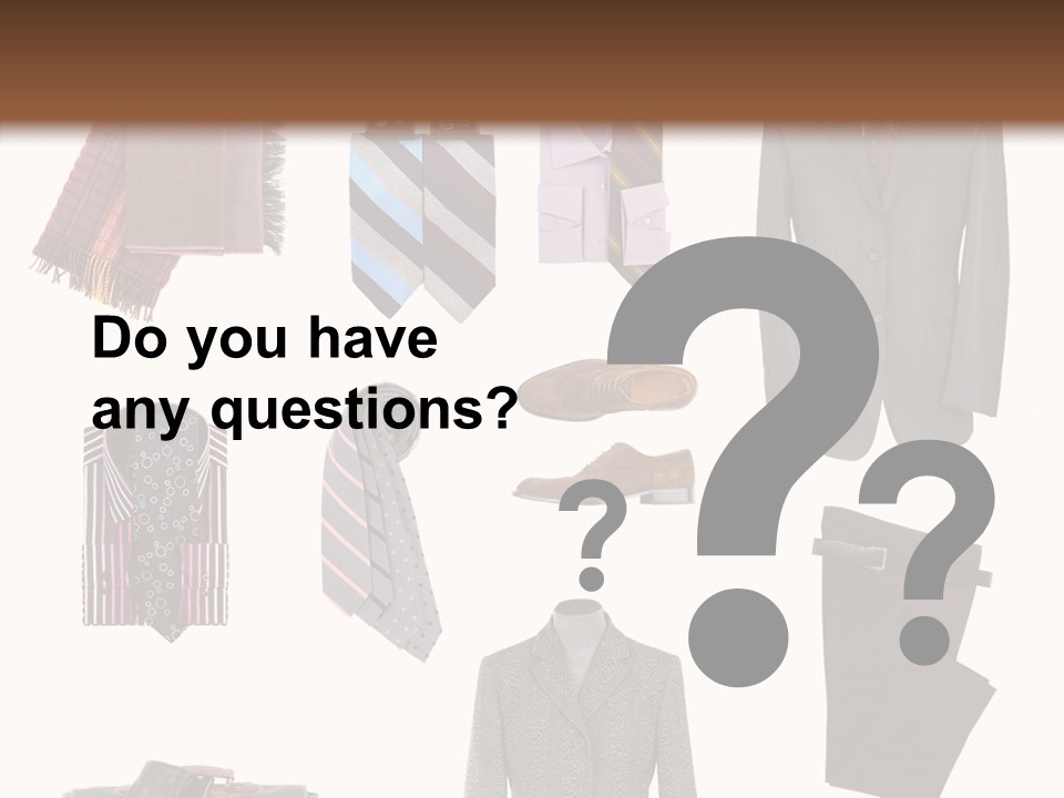 Bag Shirt Boot PowerPoint Template