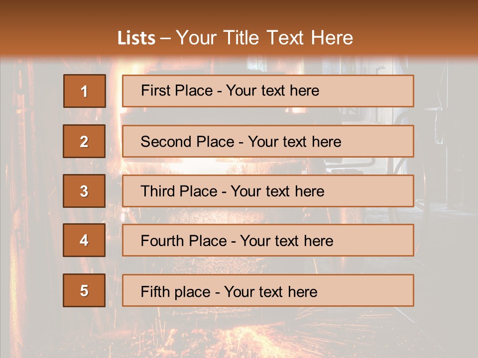 Casting Melting Ferrous PowerPoint Template