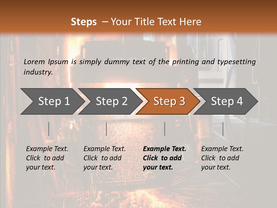 Casting Melting Ferrous PowerPoint Template