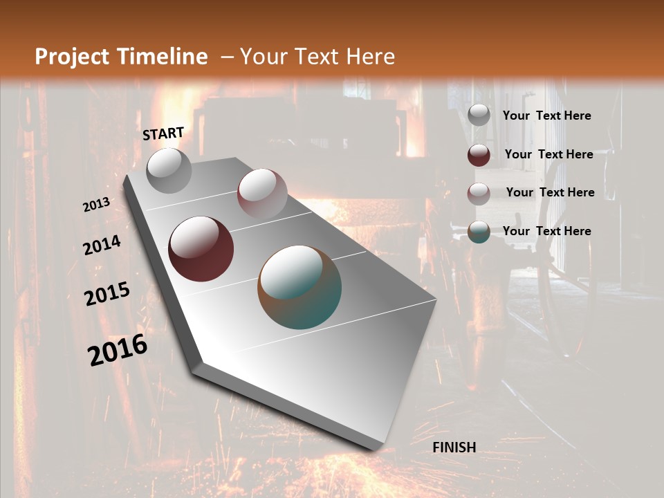 Casting Melting Ferrous PowerPoint Template