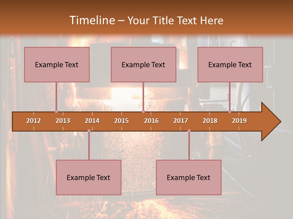 Casting Melting Ferrous PowerPoint Template