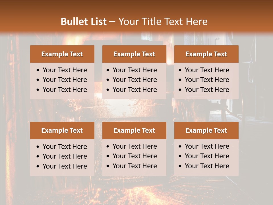 Casting Melting Ferrous PowerPoint Template