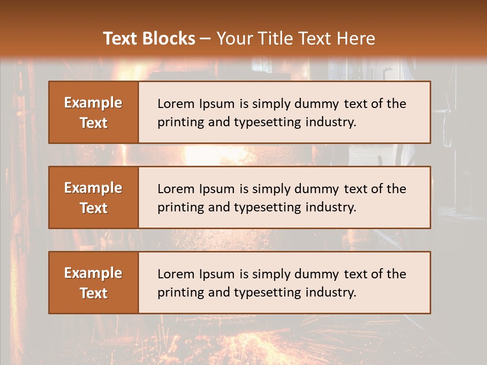 Casting Melting Ferrous PowerPoint Template