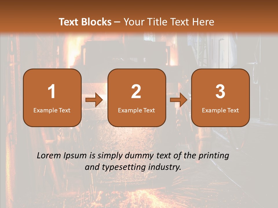 Casting Melting Ferrous PowerPoint Template