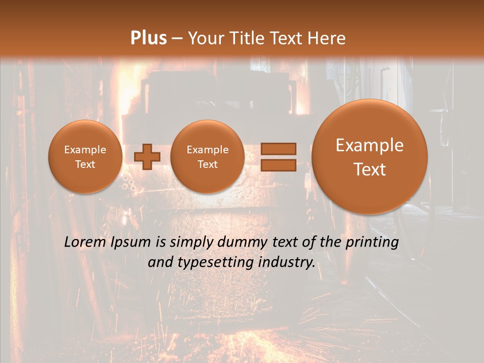 Casting Melting Ferrous PowerPoint Template