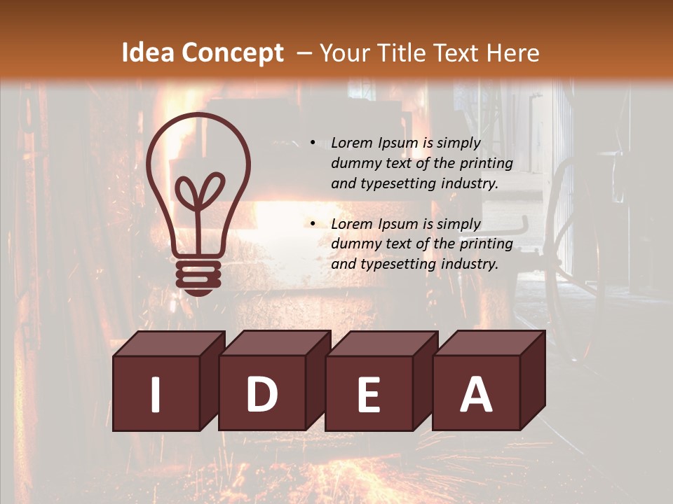 Casting Melting Ferrous PowerPoint Template