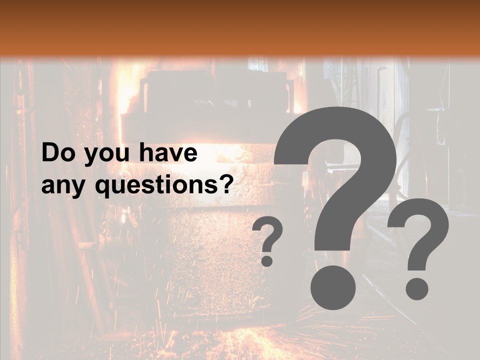 Casting Melting Ferrous PowerPoint Template