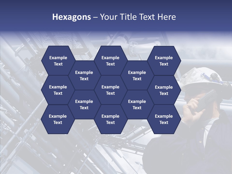 Hard Hat Fuel Plant PowerPoint Template