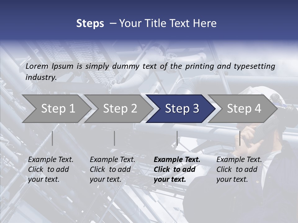 Hard Hat Fuel Plant PowerPoint Template