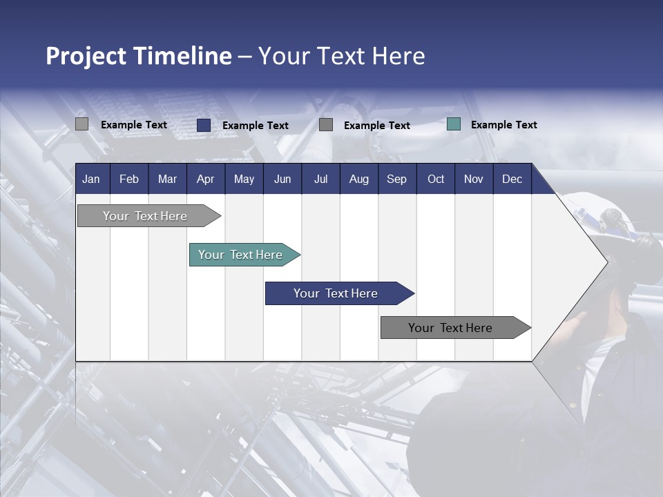 Hard Hat Fuel Plant PowerPoint Template