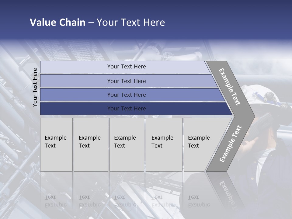 Hard Hat Fuel Plant PowerPoint Template