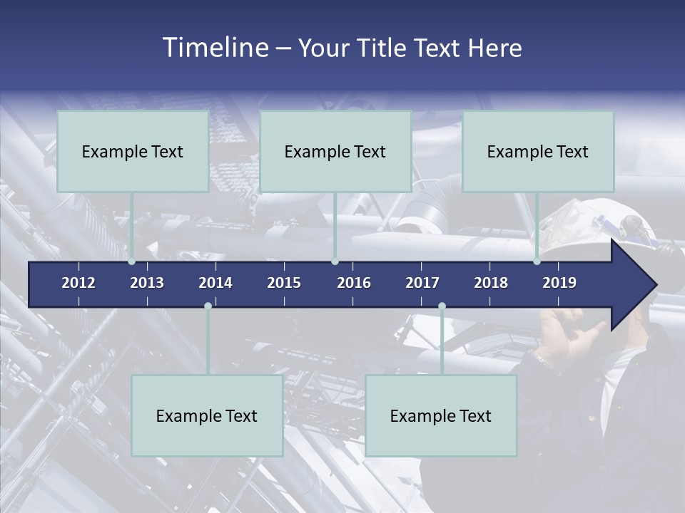 Hard Hat Fuel Plant PowerPoint Template