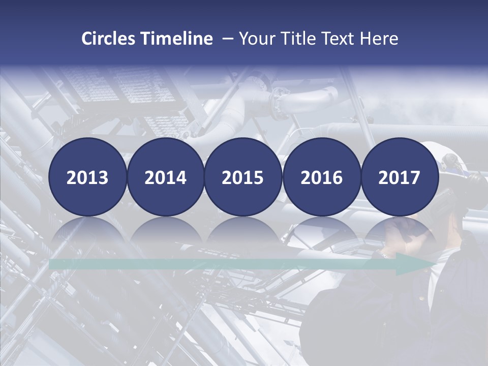 Hard Hat Fuel Plant PowerPoint Template