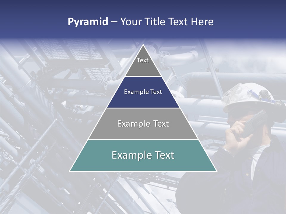 Hard Hat Fuel Plant PowerPoint Template