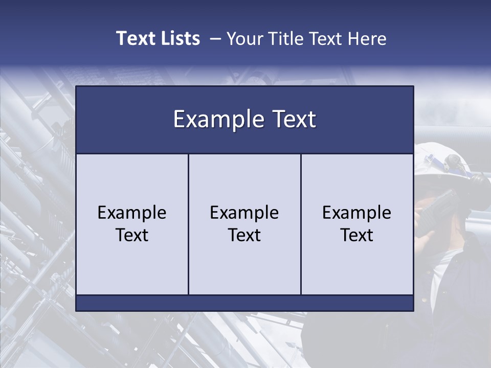 Hard Hat Fuel Plant PowerPoint Template
