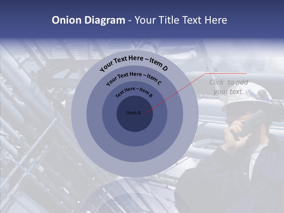 Hard Hat Fuel Plant PowerPoint Template
