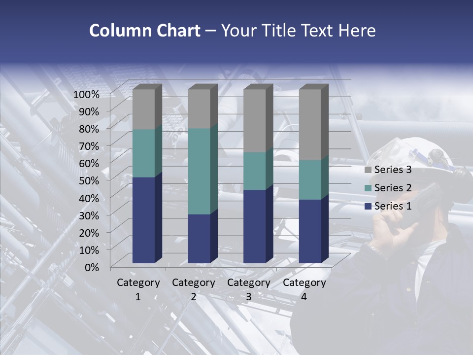 Hard Hat Fuel Plant PowerPoint Template