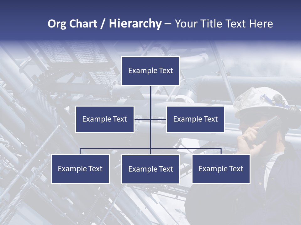 Hard Hat Fuel Plant PowerPoint Template