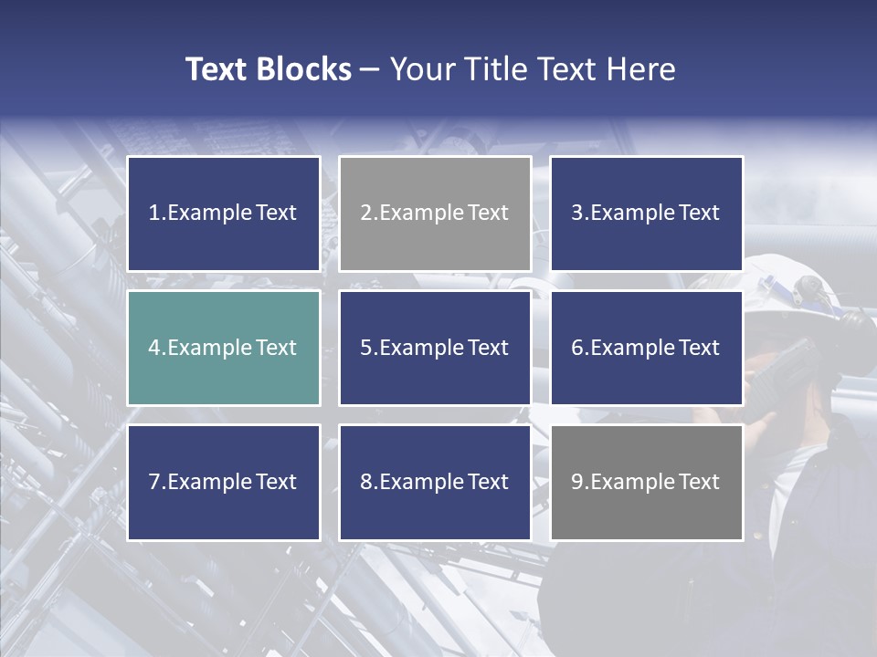Hard Hat Fuel Plant PowerPoint Template