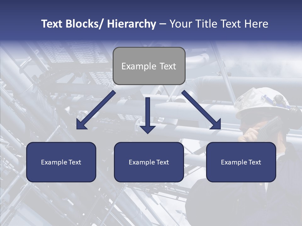 Hard Hat Fuel Plant PowerPoint Template