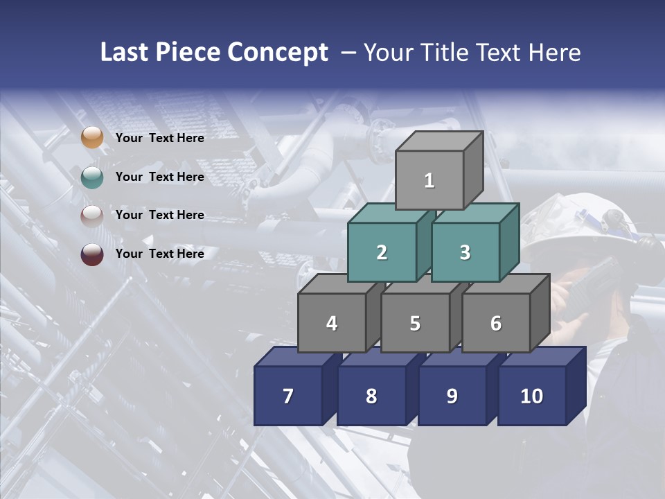 Hard Hat Fuel Plant PowerPoint Template